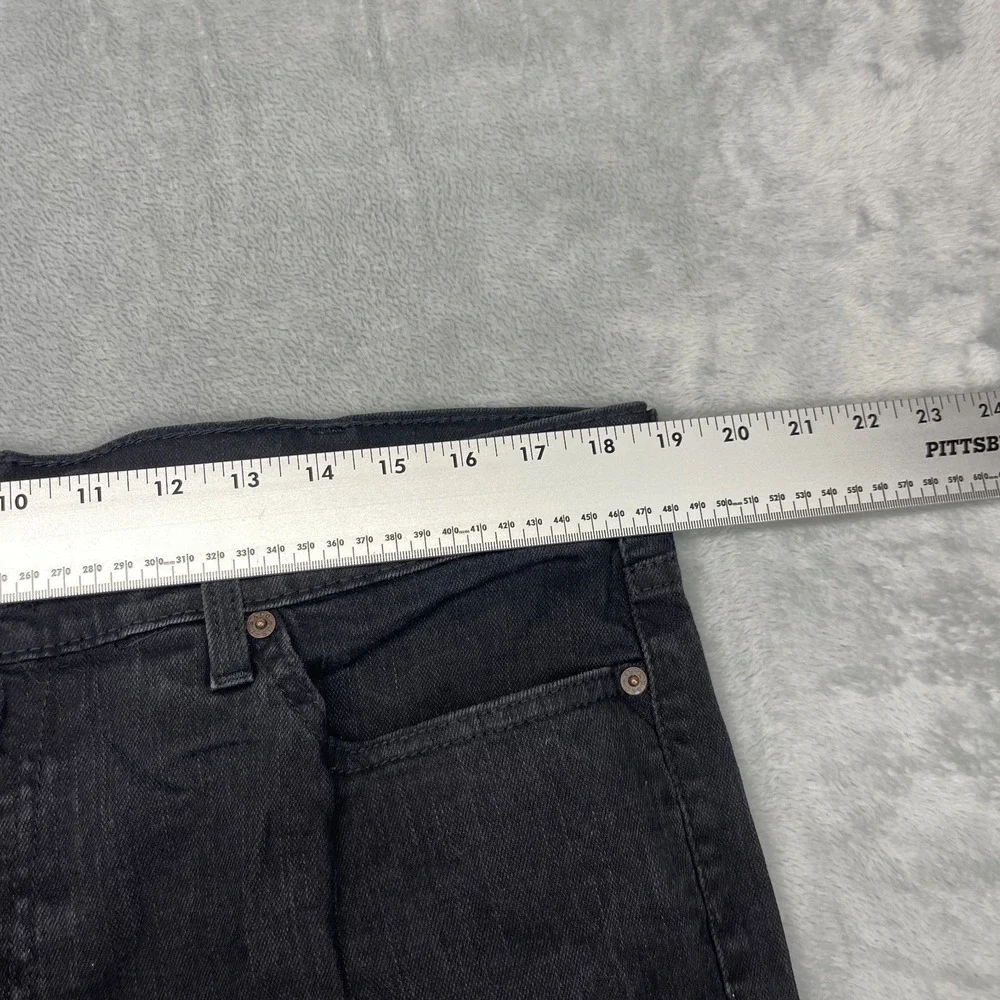 Levi's 511 Jeans Mens 38x32 (38x27) Black‎ Denim Red Tab Straight Leg Streetwear
